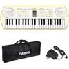 ffalstaff Kit Tastiera Casio SA80 (Fondo Verde) con Alimentatore, Borsa di Qualità e E-book Suona la Tastiera (SA80+ Borsa + Alimentatore Originale)
