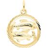 My Gold Ciondolo con pesce del segno zodiacale (senza catena), in vero oro giallo 333 (8 carati), Ø 15 mm, rotondo, segno zodiacale oroscopo di medie dimensioni Oro giallo, Nessuna pietra preziosa