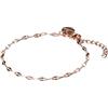 Purelei Petal Bracciale - Acciaio inossidabile placcato oro 14 carati / oro rosa 18 carati / argento - Bracciale in filigrana con luccichio - Regolabile 16 - 19 cm - Gioielli da donna, Eine Grösse