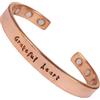 Touchstone Braccialetto magnetico in rame con incisione motivazionale per ragazze e donne, gioielli personalizzati regalo per migliore amica, mamma, figlia, sorella, braccialetto regolabile in una