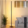 Hzitcigm Lampade da Terra per Soggiorno, Dimmerabile Piantana Lampada da Terra LED con Telecomando, Regolabili Continuo Luminosità & Colori 2700K-6500K Lampada da Terra Angolare per Camera, Ufficio