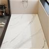 Odot Tappeto Doccia Antiscivolo, Texture Elegante Tappetino da Bagno in Luffa PVC, Tappeto Lavabile, Tappeti Bagno Asciugatura Rapida con Scarico per Area Umida (Grigio Chiaro,50x80cm)