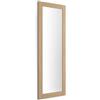 Mobili Fiver, Specchiera rettangolare Rachele 170x60 cm, Rovere Naturale, Specchio per Bagno, Camera, Corridoio, Ingresso, Soggiorno, Made in Italy