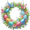 MOGTAA 5D Diamante Pittura Pasqua Ciondolo con catena, fai da te Kit Uova di Pasqua Diamond Painting Adulto Bambino, Diamond Painting Farfalla Kit per Giardino Casa Decorazione Regali