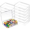 suaywo 12 Pezzi Scatoline Trasparenti Con Coperchio Scatoline Plastica Piccole Scatole Plastica Trasparente Datto Per Riporre Perline Oggetti Di Artigianato e Accessori vari(9 * 6 * 3.5cm)