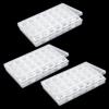 Hnonoxy Casella Organizer Jewelry,3Pcs Scatola Stoccaggio Degli Pittura Diamante Plastica Trasparenti Scatole Portaoggetti Ciascuno,Scatola Plastica per Riporre Piccoli Oggetti,Chiodi,Perline(28 Scomparti)