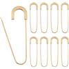 Hobbspring 9 spille da balia in lega, 79 x 21 mm, clip per spilla da balia, per cucito, oro, ferri forti per il fai da te, in metallo, resistente, per vestiti, maglioni, sciarpe