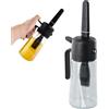 QINGZY Bottiglia di Olio con Pennello, 2 in 1 Bottiglia per Olio in Vetro da Cucina, 470ml Olio Spray per Friggitrice ad Aria, Spruzzatore Olio Friggitrice ad Aria, Spruzzatore Olio con Pennelli per Cucina