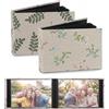 mimzemamz 2 Piccolo Album Fotografico 10x15 cm, Album Foto con 100 foto Tasche, Copertina in Lino per San Valentino Matrimonio, Laurea, Viaggi & Ricordi Coppia, Mini Fotolibro Personalizzabile