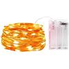 Gcstnn Stringa Luci Led a Batteria, 3metri 30 Led Rame filo Catene Luminose Lucine Fata Luci con timer per per camere, terrazze, Halloween, Natale, decorazione(Arancia)