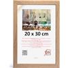 3-B - Cornice portafoto modello Hit in stile Eiche con venature in legno - 20 x 30 cm - Cornice in legno, portafoto, cornice per ritratti con vetro acrilico