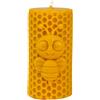 BeesWax World, candela di cera d'api fatta a mano, candela di cera naturale con stoppino in cotone, 100% cera d'api, decorativa e sostenibile (Meravigliosa ape - Altezza: ~120 mm, Ø: ~60 mm)
