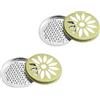 Rakiuty Porta Bobine Con Coperchio,Porta Incenso e Zampirone Portatile in acciaio Inox,Supporto Per Bobine Di Zanzara Supporto A Spirale Per Zanzare Per Incenso per Casa Campeggio Viaggi,2 Pezzi