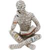 Fdit Lettura Donna Figurine Resina Creativa Lettura Donne Pensatore Statua Scultura Moderna di Arte Astratta per la Decorazione dell' (G)