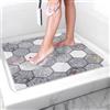 Mofonky Tappetino da Doccia Antiscivolo Quadrato: Tappetini da Doccia Anti Muffa 80 x 80 cm Extra Grandi in Spugna per Doccia Interna