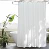 EurCross Tenda da doccia 160 x 200 cm, colore bianco, antimuffa, impermeabile, ad asciugatura rapida, lavabile, tenda da doccia per bagno con 11 anelli