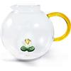 WD LIFESTYLE Brocca in vetro borosilicato in confezione regalo. Capacità: 1,7 litri. Figurina: ninfea