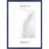 Duisburger-Rahmen24 Cornice portafoto in legno sottile, 42 x 59,4 cm, formato DIN A2, colore blu navy lucido, con vetro sintetico infrangibile e antiriflesso, cornice per poster, puzzle, collage fotografico DR115