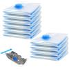 FAINCA 10 Pezzi Sacchetti Sottovuoto Vestiti Vacuum Bags Sacchi Sottovuoto Sacchi Piumoni Risparmio di Spazio Buste Protezione Dei Vestiti Ideale per Viaggiare e Organizzare a Casa 30x50cm