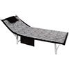 Caritex Telo Coprilettino con Elastici, Tasche Laterali e Cuscino, Telo Mare per Lettino, 70x180 cm, in Microfibra Morbida e Assorbente, Salvaspazio Asciugatura Rapida, Zebrato, K092