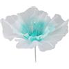Buachois Fiore di Organza, Grande Fiore di Garza di Seta Artificiale da 50 Cm con Applicazioni di Perline, Nastro di Organza Fiori Finti per Artigianato Decorazione di Compleanno Festa di Nozze Fai(verde)