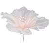 Buachois Fiore di Organza, Grande Fiore di Garza di Seta Artificiale da 50 cm con Applicazioni di Perline, Nastro di Organza Fiori Finti per Artigianato Decorazione di Compleanno Festa di Nozze Fai(Rosa)