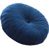PLCIVSA Cuscino Rotondo in Velluto,Zucca Cuscino Decorativo,per Soggiorno, Divano, Letto, Pavimento,Auto(Navy blue)