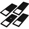 kalb Material für Möbel kalb | Faretto LED da incasso nero 5 W - molto piatto da cucina con funzione touch dimmer faretto da incasso faretto da incasso, a scelta: set da 4 pezzi bianco caldo