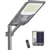 Ofuray Luce Solare LED Esterno, Of-8000W Lampione Solare Led Esterno, 6500K Super Bright Lampada Stradale Solari con Sensore di Movimento, IP67 Impermeabile Lampioni per Giardino Garage Strada