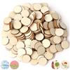 unillea 400 Pezzi Dischetti Legno Rotondi 2 cm, Mini Fette di Legno Naturale Grezzo per Fai da Te, Decorazioni Matrimonio, Natale, Regali Creativi, Scrapbooking, Etichette e Lavoretti Manuali