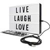 Northpoint Lightbox con 109 lettere, numeri e simboli, bianco, L