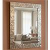 MO.WA Specchio da Parete Grande, Specchiera muro argento 65x85 Made in Italy, rettangolare moderno design, cornice legno per ingresso, soggiorno, camera da letto