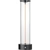 VR VETRINEINRETE Vetrineinrete® Lampada da tavolo a LED 3 watt con filamento flessibile magnetico lampada ricaricabile dimmerabile a tre livelli (Grigio Scuro)