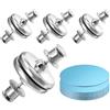 YUXIANLB 8 clip per tenda da doccia magnetiche, fibbia laterale, chiusura magnetica, chiusura a prova di perdite, per tenda da doccia, mantiene la fodera della tenda alla parete chiusa, antivento