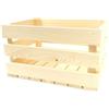 GoodFreshDecor Cassetta In Legno Di Pino Della Frutta E Verdura Al Vino Scatola Decorativa Naturale Multiuso 35 x 25 x 20