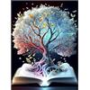 KiKiHong 5D Kit DIY Pittura Diamante Albero Della Vita Decorazione Murale per bambini ragazze ragazzi e Adulti principiante 40x30cm