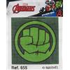 Haberdashery Online Kit punto croce per bambini, Hulk. Kit mezzo punto 18x15 cm. Kit ricamo a mano prestamato con filo e ago