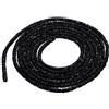 QUARKZMAN 225cm x 6mm Glitter Paillettes Corda Paillettes Strass Tubo Cordoncino per Fai Da Te Matrimonio Vestiti Costume Abbigliamento Scarpe Gioielli Accessori, Nero
