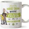 Mugffins (Tazza in Tedesco) Barber Cup/Mug/Mug Gift Tazza da caffè Bella e Divertente - Questa Tazza appartiene al miglior Barbiere dell'universo - Ceramica da 350 ml