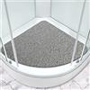 MACUNIN Tappetino da doccia angolare 80 x 80 cm, antiscivolo, anti muffa, tappetino da bagno in luffa, tappetino da bagno per doccia interna, quadrante curvo, tappetino da bagno per bagno, area umida con