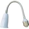 Homyl Portalampada Rotante E27 Presa Lampadina Prolunga Attacco Lampada Snodabile Adattatore Estensione Regolabile Materiale in Pp E Alluminio Adatto per Zo, 38 Cm