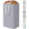 Lifewit Cesto Portabiancheria, Cesta Portabiancheria Pieghevole, Portabiancheria Sporca con Manici Allungati, Laundry Basket per Camera da Letto, Bagno e Lavanderia, 80L, Blu Navy