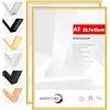 HIMEETIME® 2x Cornice A3 30x42 cm | Cornice in metallo dorato | Cornice per documenti 29,7x42 cm Grande Collage | Cornice in metallo Cornice in alluminio | Cornice per quadri A3 Cornice per foto