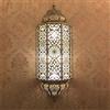 BOTOWI Applique da Parete Turca Marocchino Fatto A Mano Vintage Intagliato A Mano Paralume Artigianale 25,5 Altezza, Lampada da Parete Veranda in Vetro Smerigliato per Casa, Villa