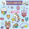Fleurus Plastique fou: Mes créations kawaii. Avec 2 grandes planches de plastique, 1 fil tressé multicolore, plus de 20 dessins, 1 attache-grigris pratique avec son mousqueton et 5 aimants autocollants