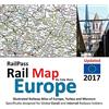 Solitaire Contracts Limited RailPass RailMap Europe 2017: Icon illustrated Railway Atlas of Europe specifically designed for Eurail and Interrail pass holders