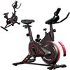 hamlody Cyclette con resistenza regolabile, ergometro silenzioso con display a LED, cyclette per l'allenamento cardiovascolare a casa, volano da 6 kg, fino a 120 kg