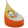 Happers Poltrona a Sacco Bambini Garfield Margherite Poltroncina Pouf Sacco Con Imbottitura Schienale Alto Seduta Morbida Per Cameretta Angolo Lettura Uso Interno Regalo Bambino Bambina Leggera Pronta