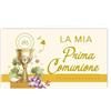 Generico 100 Pezzi Bigliettini bigliettino bomboniera Prima Comunione Vari Modelli 100 Biglietti per bomboniere Fai da Te (la mia Prima Comunione Sfondo Panna)