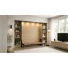 Wallbedking Letto a Scomparsa Morphy Classic - Sistema multifunzionale modulare SizeFlex & TypeFlex, letto a scomparsa salvaspazio ed estensibile con moduli divano (100x190 cm, Orizzontale)